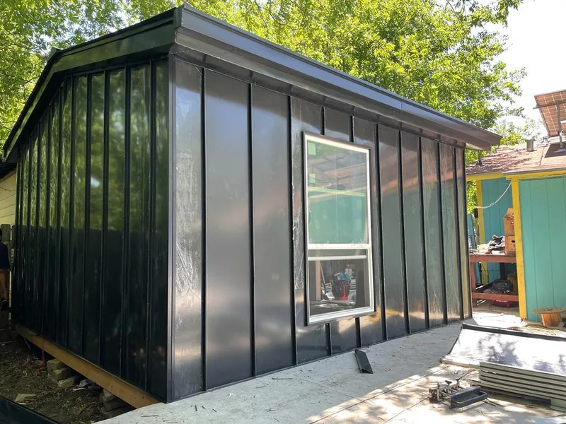 Black standing seam metal wall panels for Metal Roof Installation in Immokalee